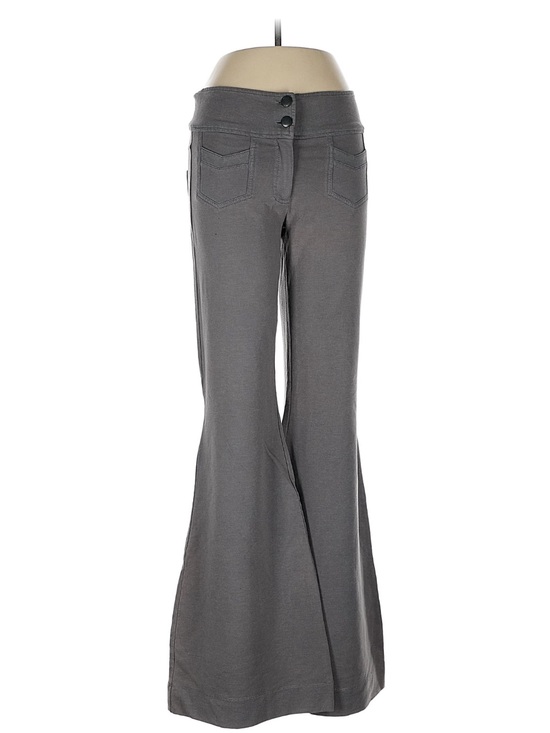 love yaya Pants - Women's Gray Boot Cut Flare Pants - Stretch Waist